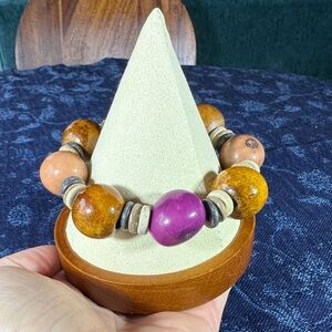 Jjill wooden beads bracelet